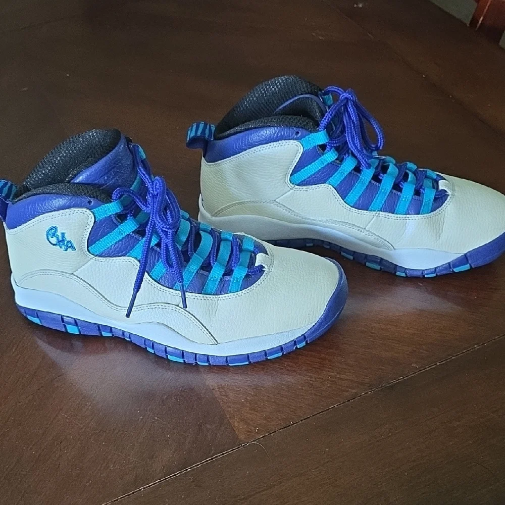 (J46) Mens Air Jordan Sneakers Retro 10 (2016) Sz 9 - Picture 3 of 10